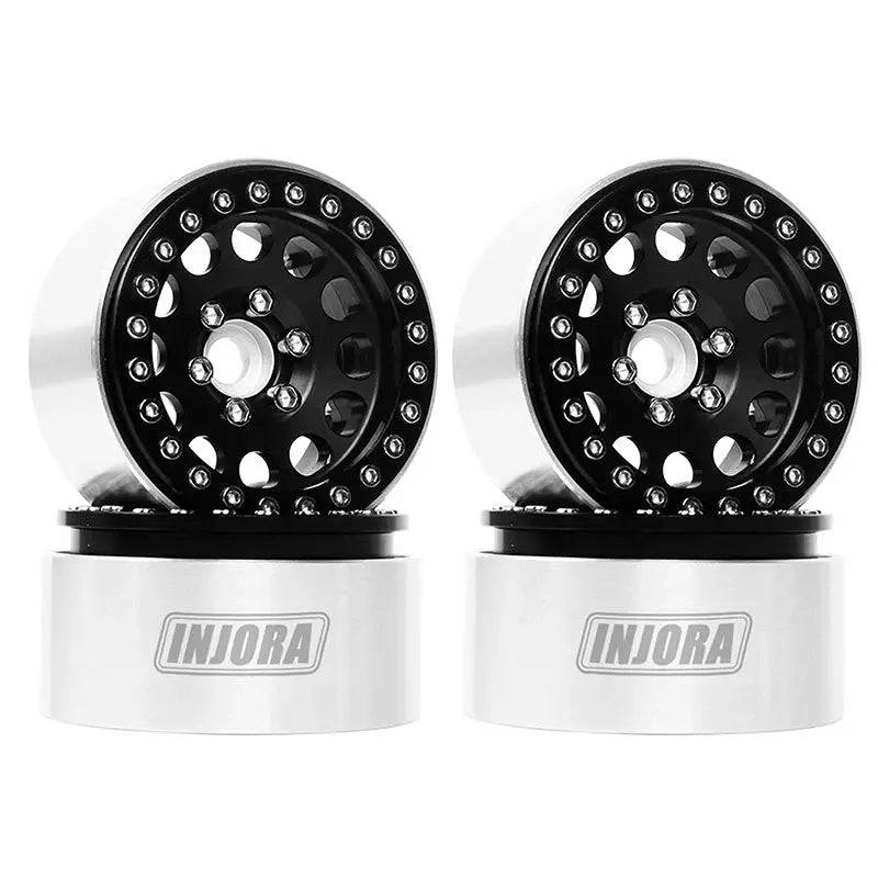 4 jantes Injora 1,9" en alliage d'aluminium Beadlock pour crawler RC 1/10