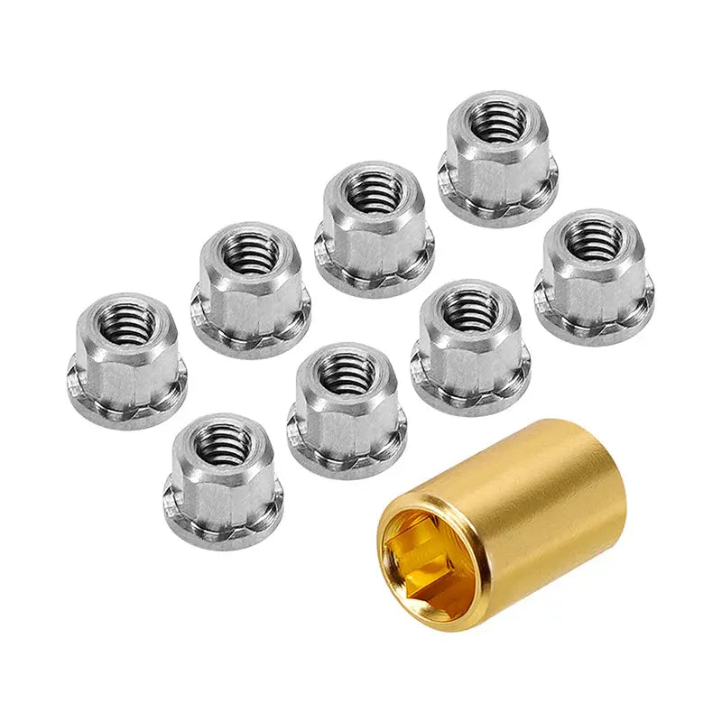 Écrous Injora M2 en acier inoxydable pour SCX30 1/30