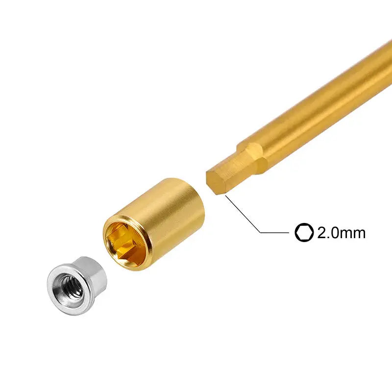 Écrous Injora M2 en acier inoxydable pour SCX30 1/30