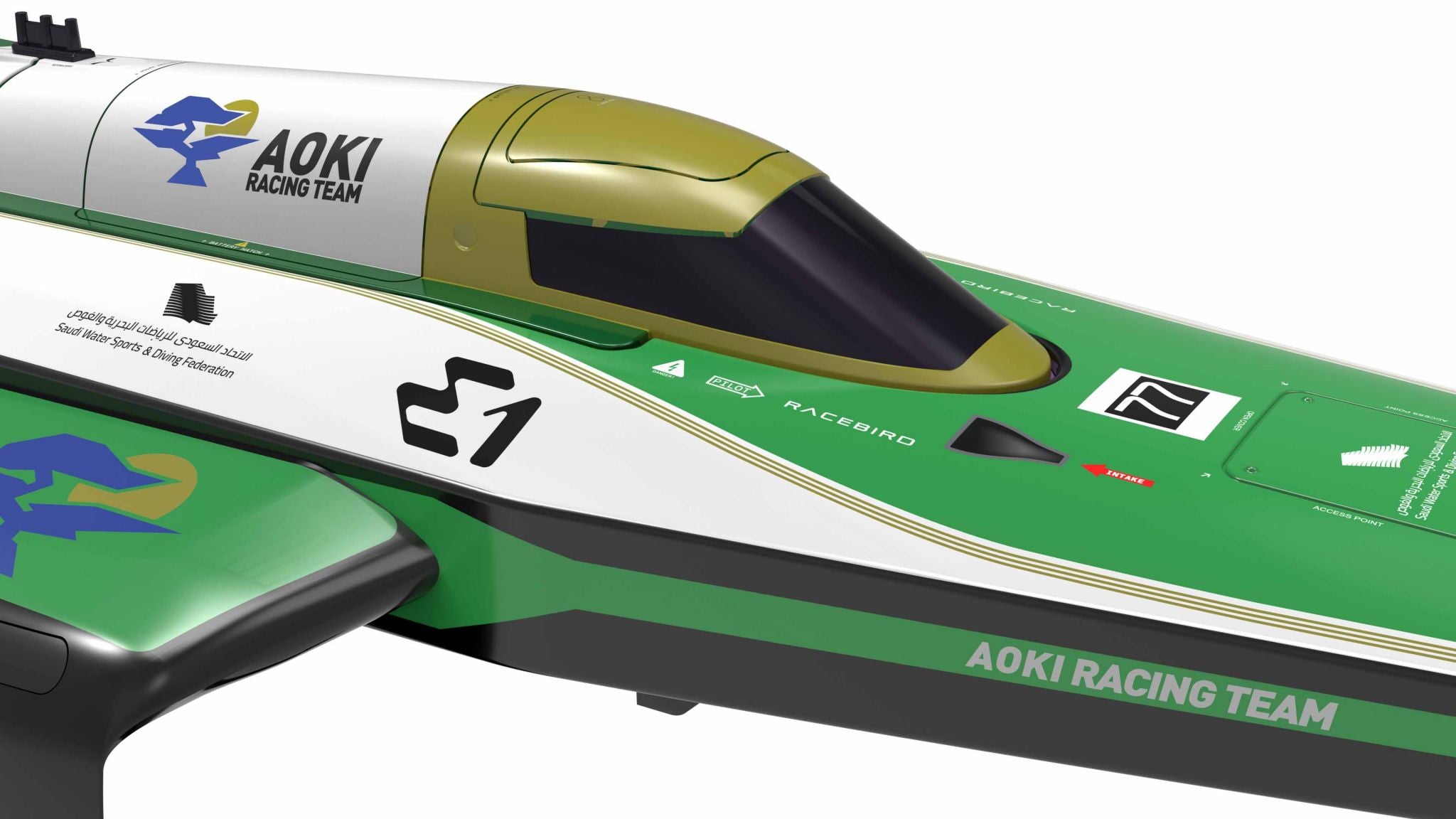 Joysway E1 Racebird 1:14 RTR Hydrofoil 545mm Team Aoki