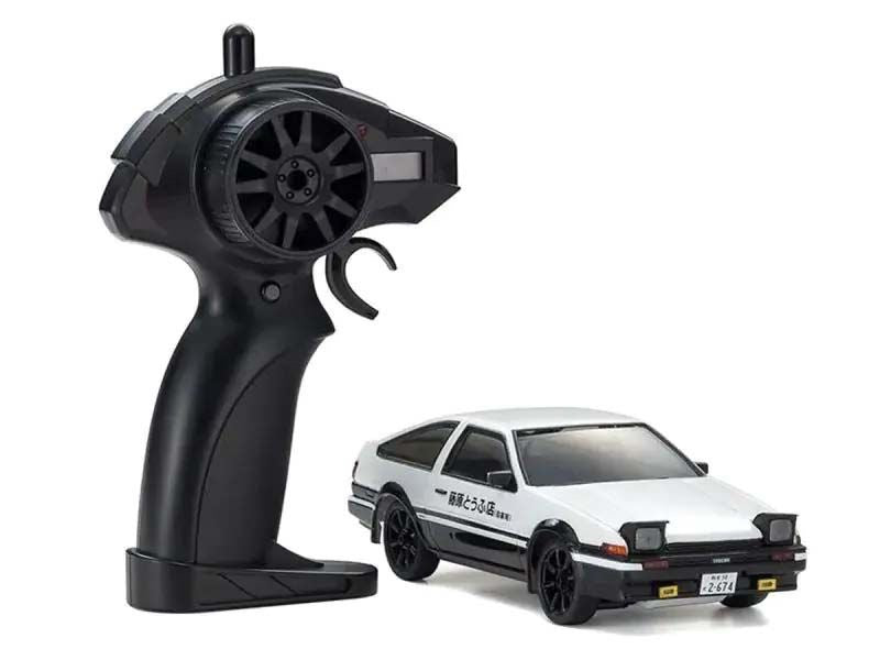 Kyosho First Mini-Z 1:28 Initial-D Toyota Sprinter Trueno AE86 WH/BK - K.66601A - Breizh Modélisme.