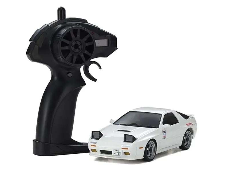 Kyosho First Mini-Z 1:28 Initial-D Mazda Savanna RX-7 FC3S WH - K.66602A - Breizh Modélisme.