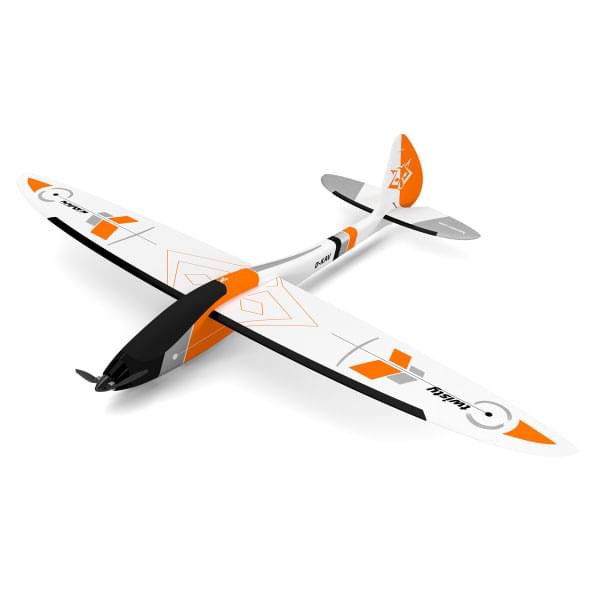 Motoplaneur planeur 3D Kavan TWISTY 1512mm orange - Breizh Modélisme.