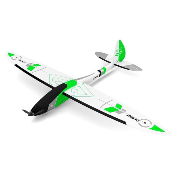 Motoplaneur planeur 3D Kavan TWISTY 1512mm vert - Breizh Modélisme.