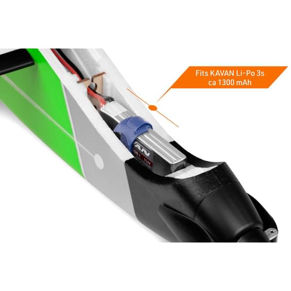 Motoplaneur planeur 3D Kavan TWISTY 1512mm vert - Breizh Modélisme.