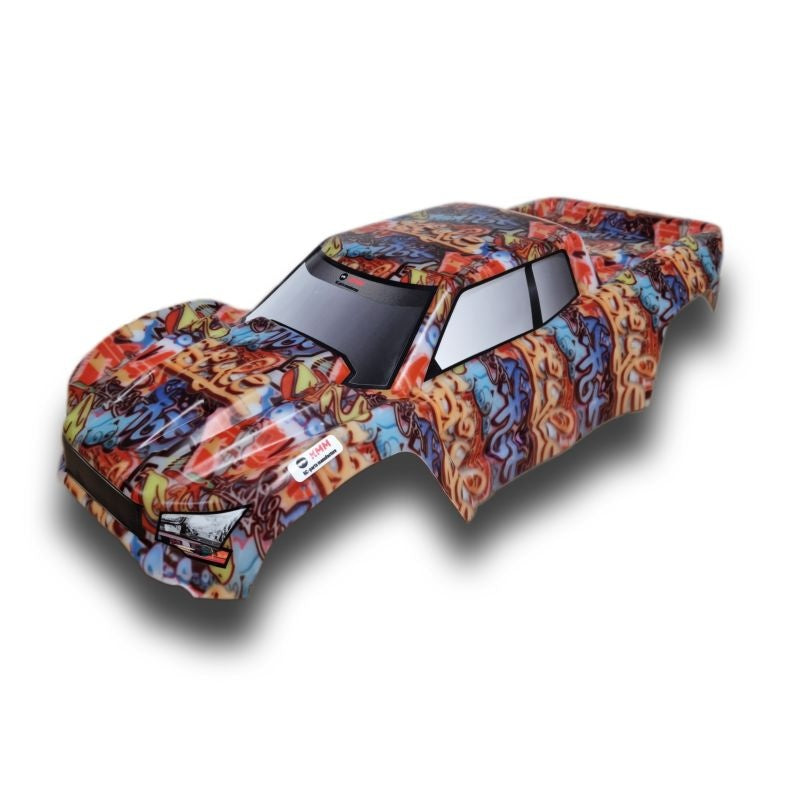 Carrosserie KMM incassable graffiti pour Traxxas XMAXX - KMM001005GR - Breizh Modélisme.