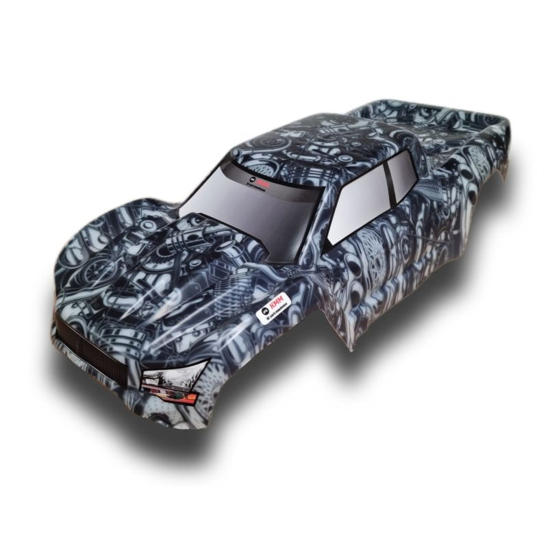 Carrosserie KMM incassable design turbo pour Traxxas XMAXX - KMM001005TU - Breizh Modélisme.