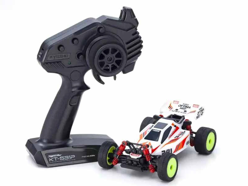 Kyosho Mini-Z MB010 Readyset 4WD Turbo Optima Mid Special blanc - K.32096W