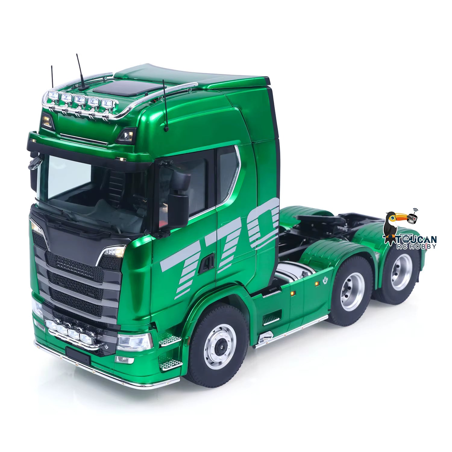 Camion 1/14 Huina Scania 770S Kabolite 6x6 vert