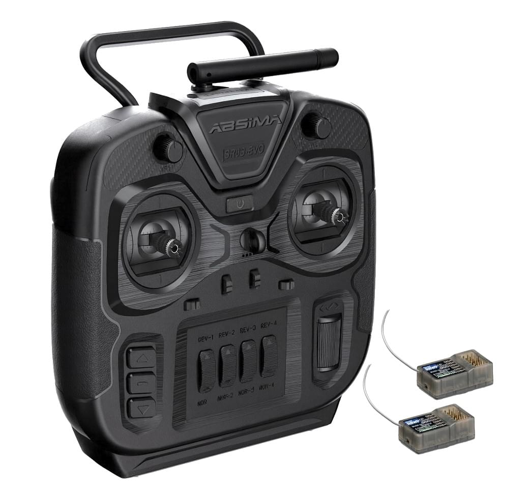 Radiocommande à 6 voies «SR6S-EVO» 2,4 GHz + récepteur RX - 2000023 - Breizh Modélisme.