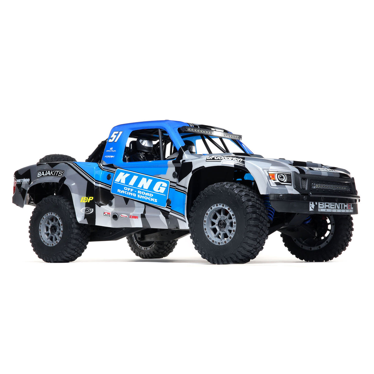 Losi Super Baja Rey 2.0 King Shocks 1/6 4x4 brushless 8S RTR bleu – LOS05021T2 - Breizh Modélisme.