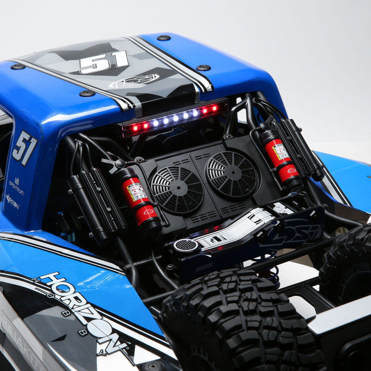 Losi Super Baja Rey 2.0 King Shocks 1/6 4x4 brushless 8S RTR bleu – LOS05021T2 - Breizh Modélisme.