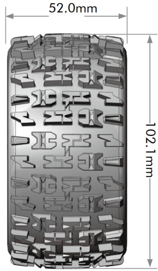 2 roues ST-PIONEER 1/10 soft - LT3227SX