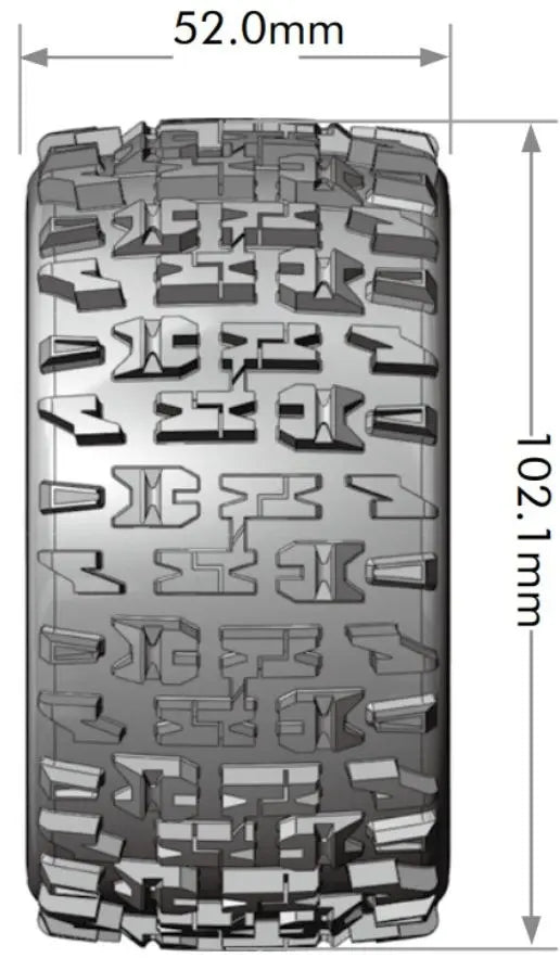 2 roues ST-PIONEER 1/10 soft - LT3227SX