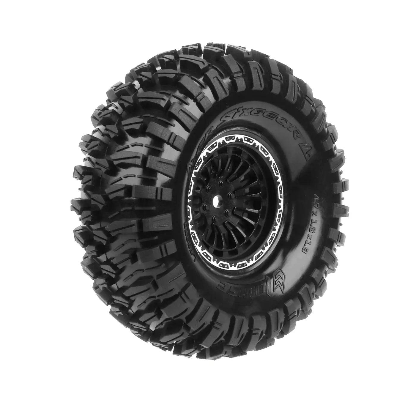 2 Pneus et roues crawler 1/10 Louise CR-SIXGEAR 1,9" - 3370VB