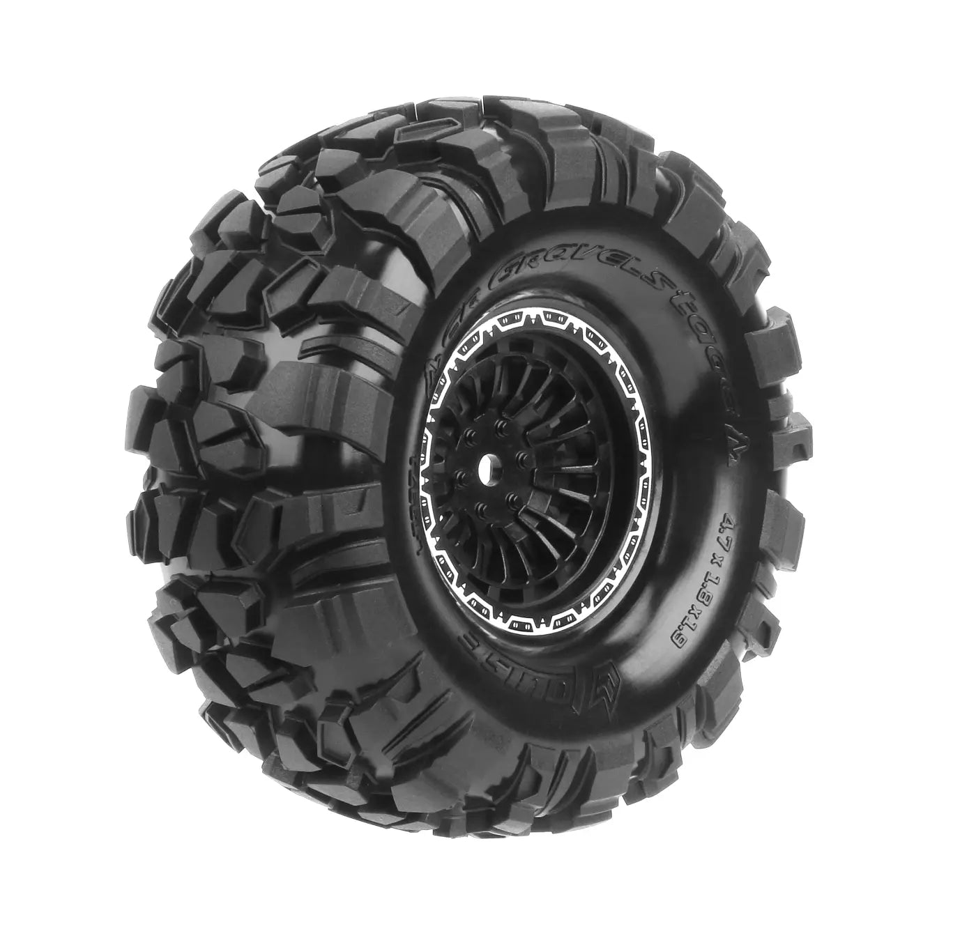 2 Pneus et roues crawler 1/10 Louise CR-GRAVELSTAGE 1,9" - 3371VB