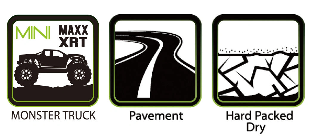 2 Pneus et roues ST-ROCKET Mini Maxx/ XRT - LT3387SM