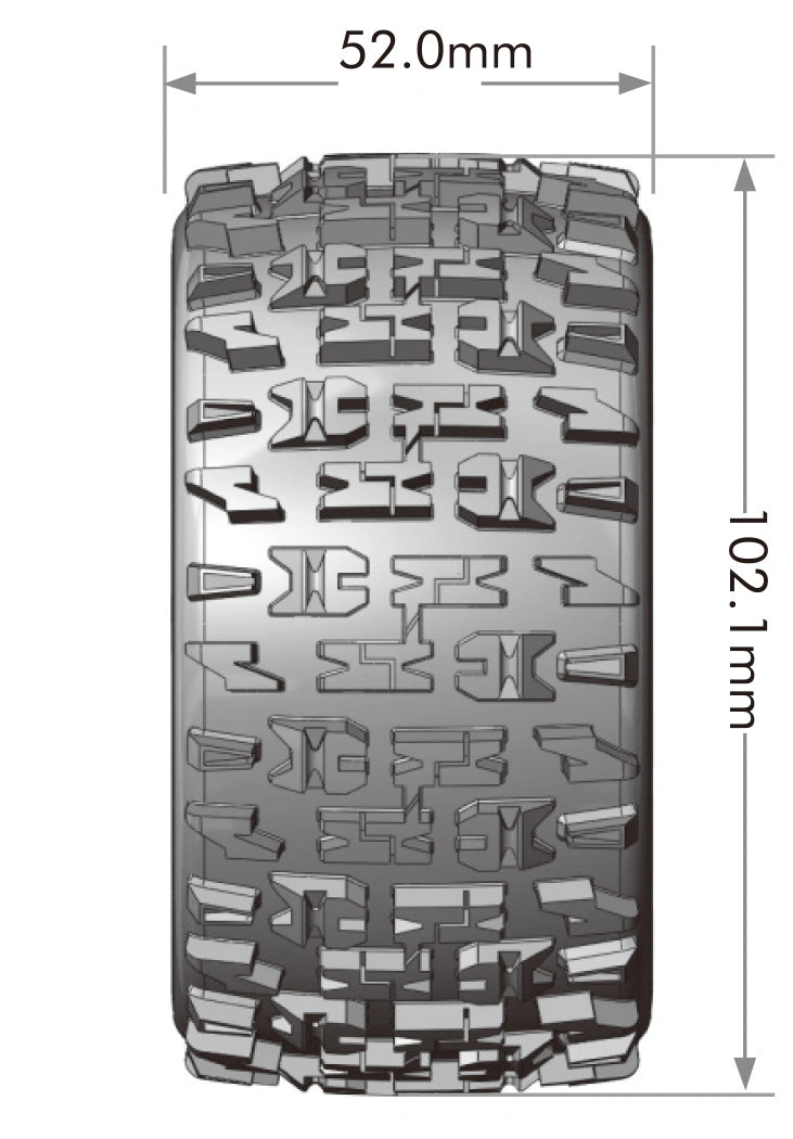 2 Pneus et roues ST-PIONEER Mini Maxx/ XRT - LT3389SM