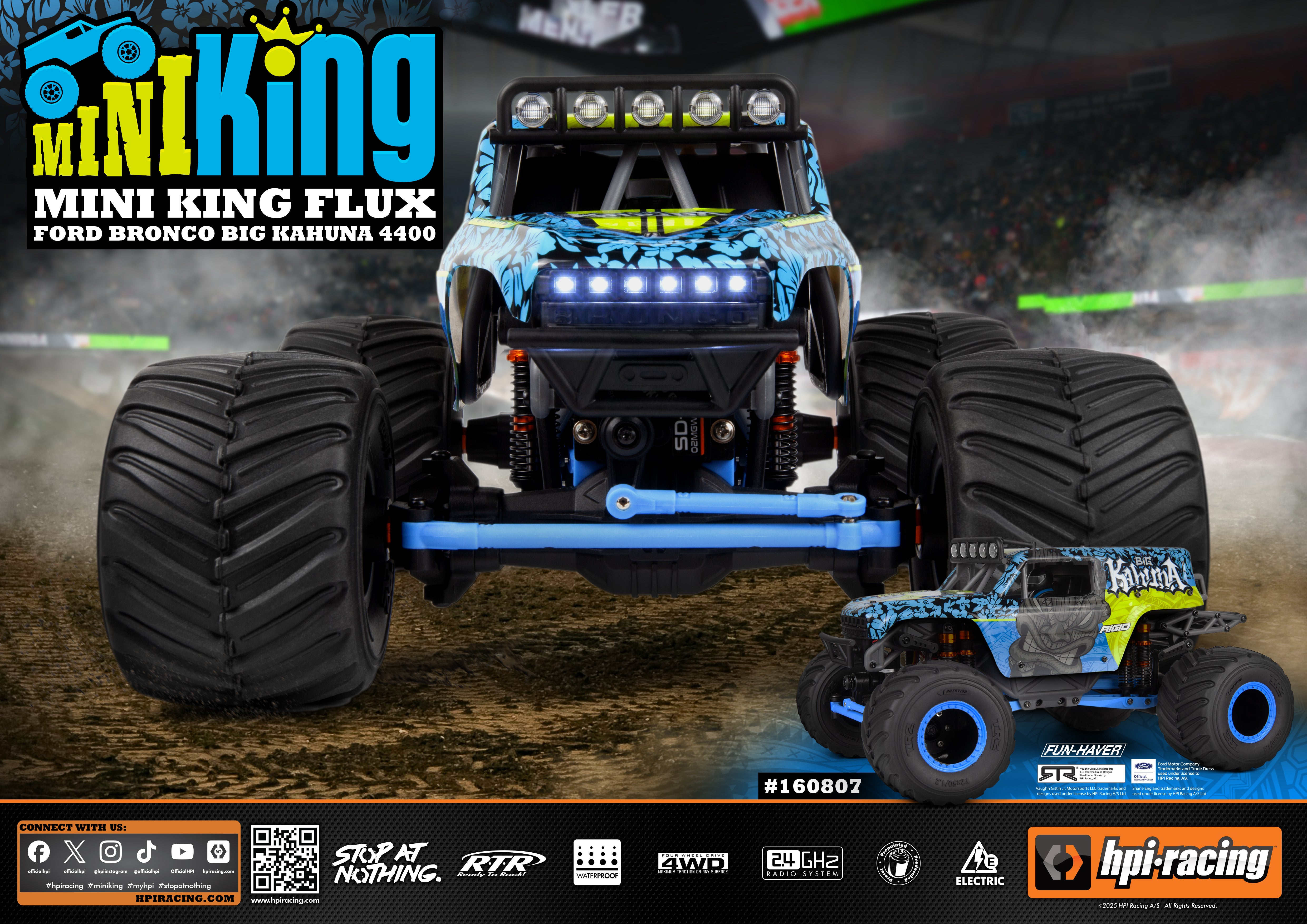 HPI Monster 4x4 King 1/18 Ford Bronco Big Kahuna 160807