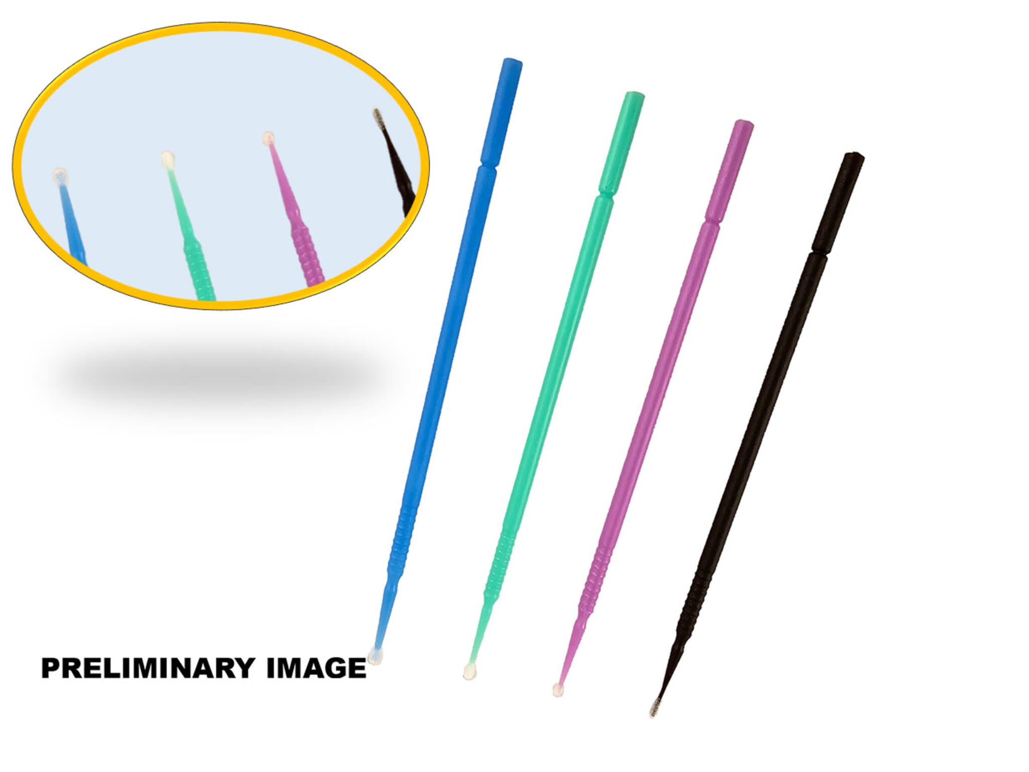 Pinceaux Micro Applicators: 25x 2.5mm, 2.0mm, 1.5mm & 1.2mm Revell 39619