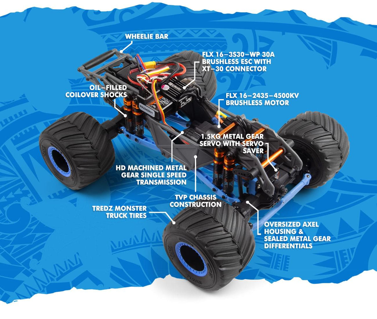 HPI Monster 4x4 King 1/18 Ford Bronco Big Kahuna 160807