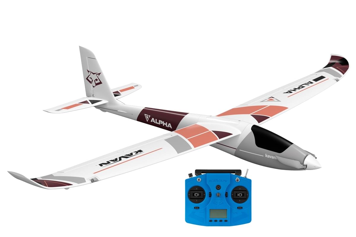 Motoplaneur planeur Kavan ALPHA V2 1500 RTF rouge - Breizh Modélisme.