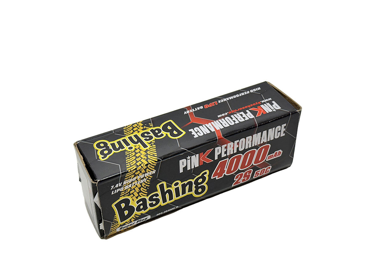 Batterie lipo 2S Bashing 7.4V 4000mAh 50C - PP3-2S4000-D - Breizh Modélisme.