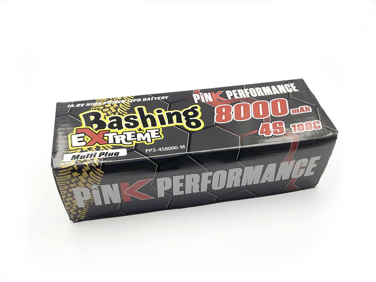 Batterie lipo 4S Bashing 14,8V 8000mAh - 2890X - PP3-4S8000-M - Breizh Modélisme.