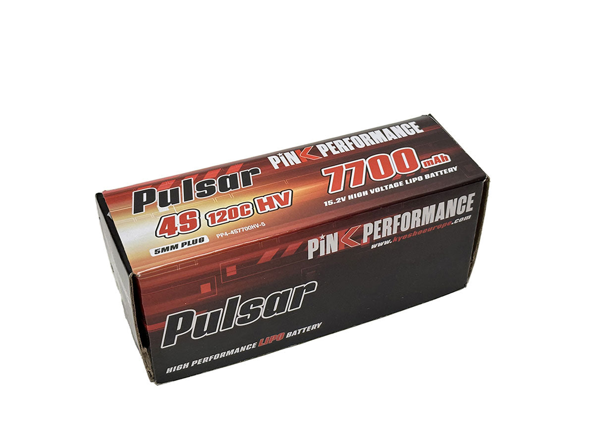 Batterie lipo Pulsar 4S Bashing 15,2V 7700mAh - PP4-4S7700HV-5 - Breizh Modélisme.