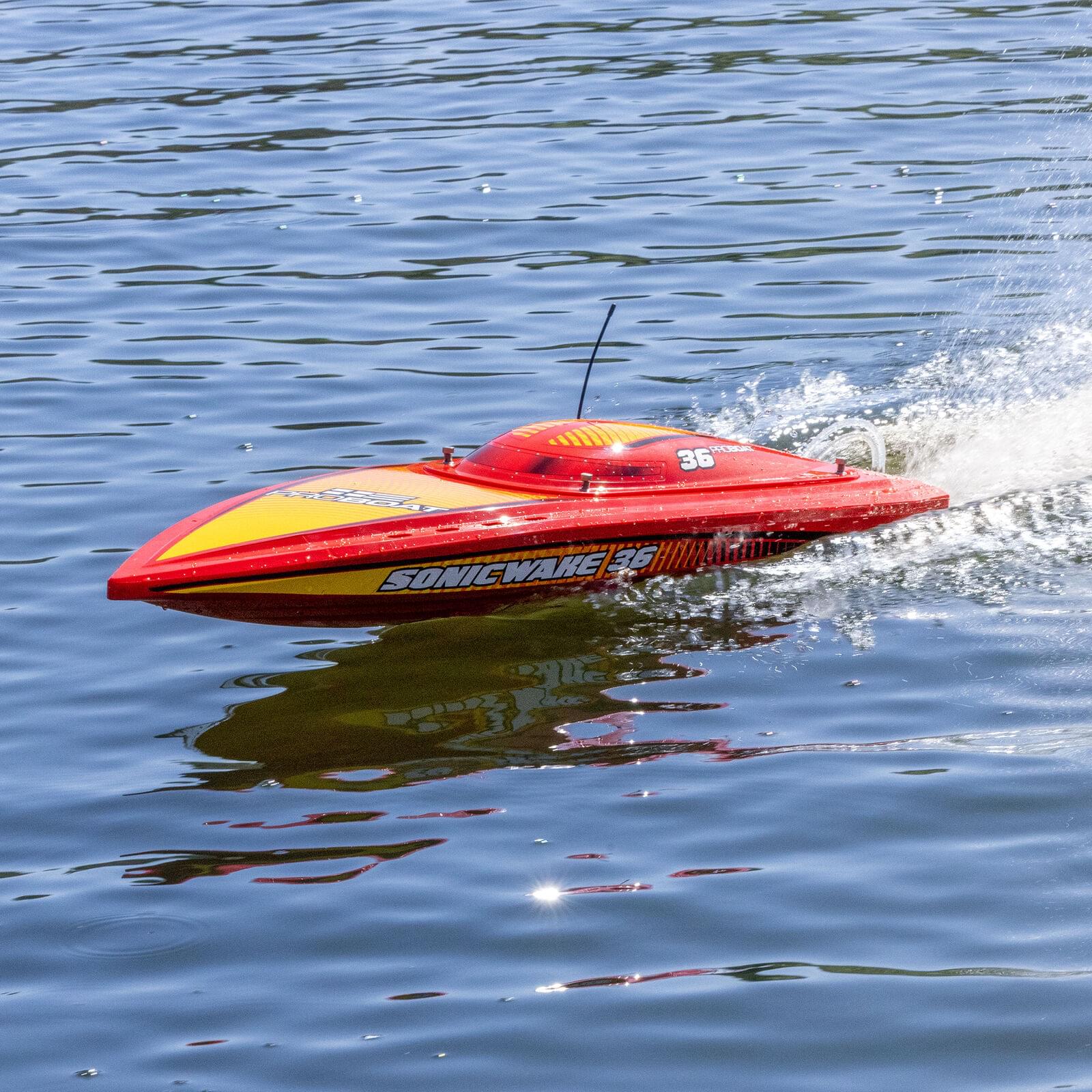 Bateau RC Sonicwake 36 V3 Brushless RTR ProBoat PRB-2171T2 - Breizh Modélisme.