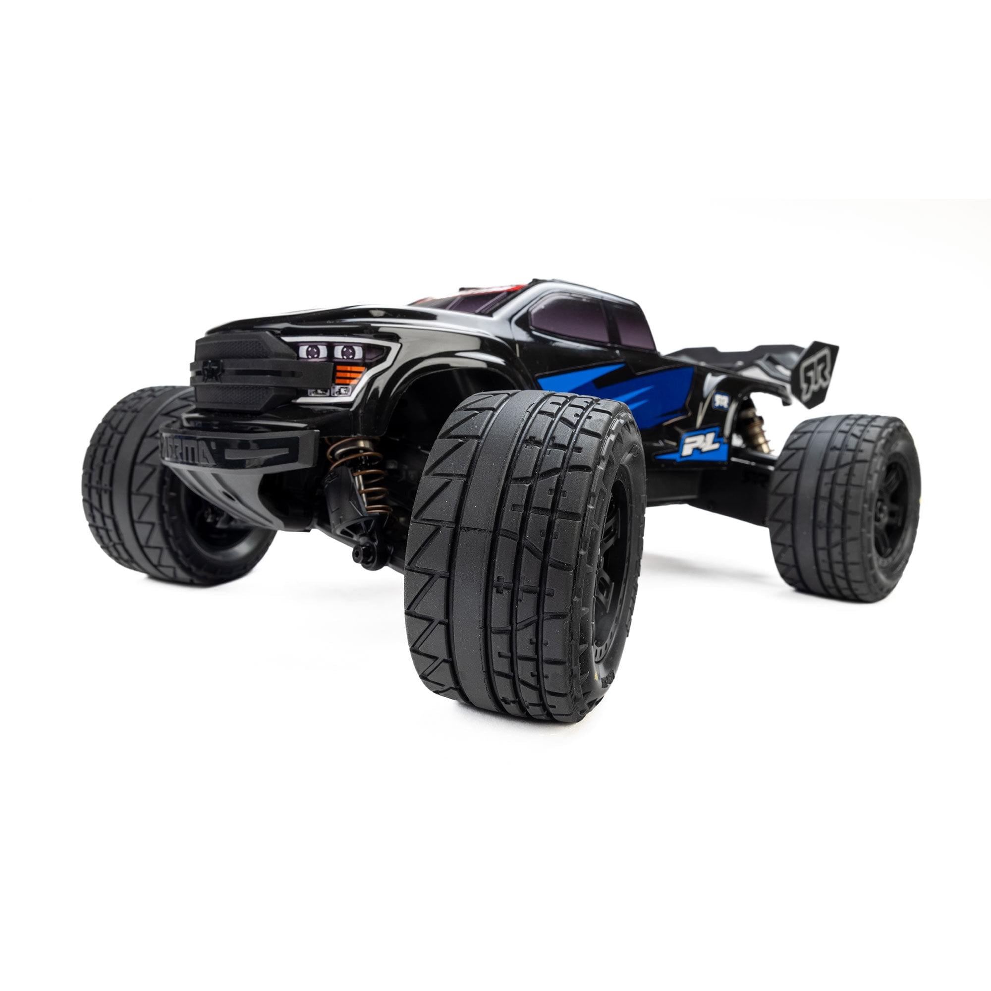 2 pneus de route avant/arrière Menace 12mm Arrma Mini Kraton 1/16 - Breizh Modélisme.