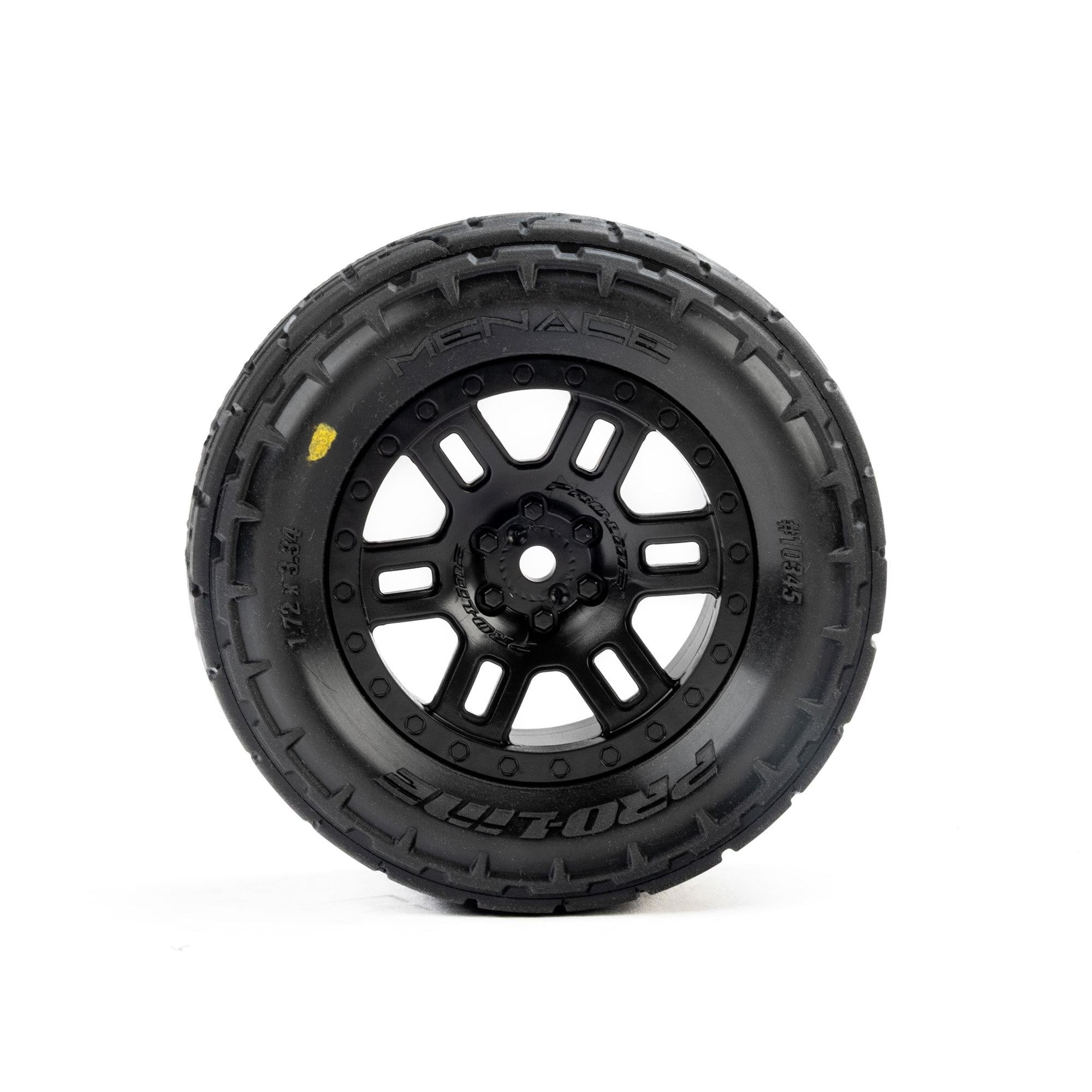 2 pneus de route avant/arrière Menace 12mm Arrma Mini Kraton 1/16 - Breizh Modélisme.