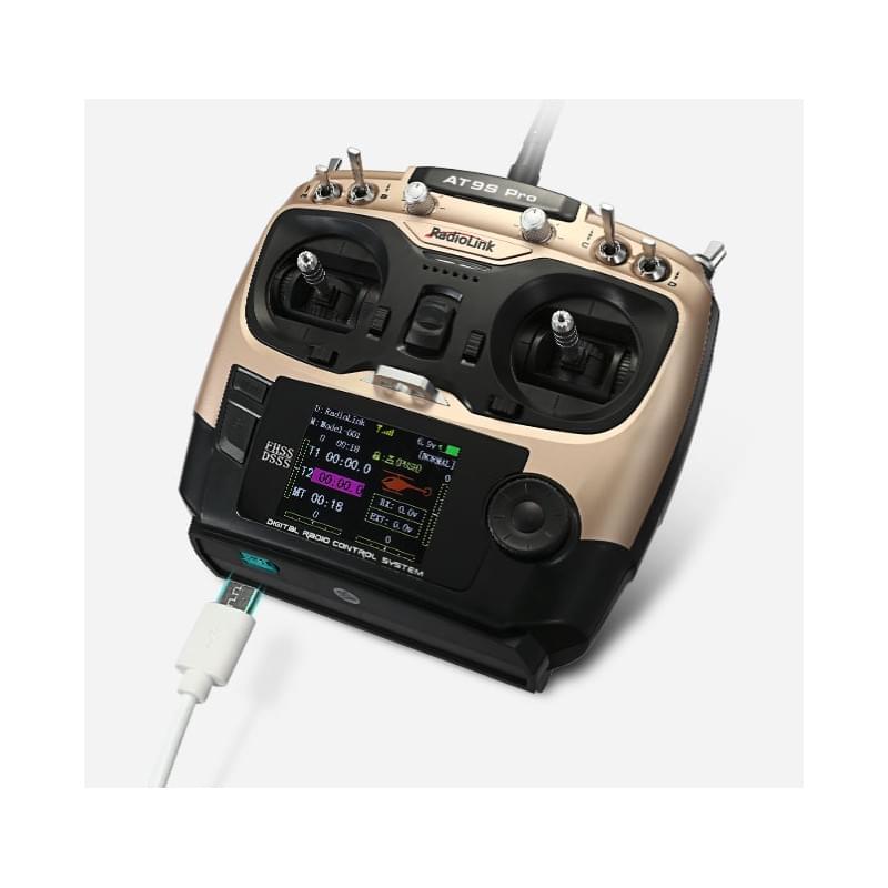 Radio Radiolink AT9S Pro 10/12 voies (Mode 2) avec récepteur R9DS