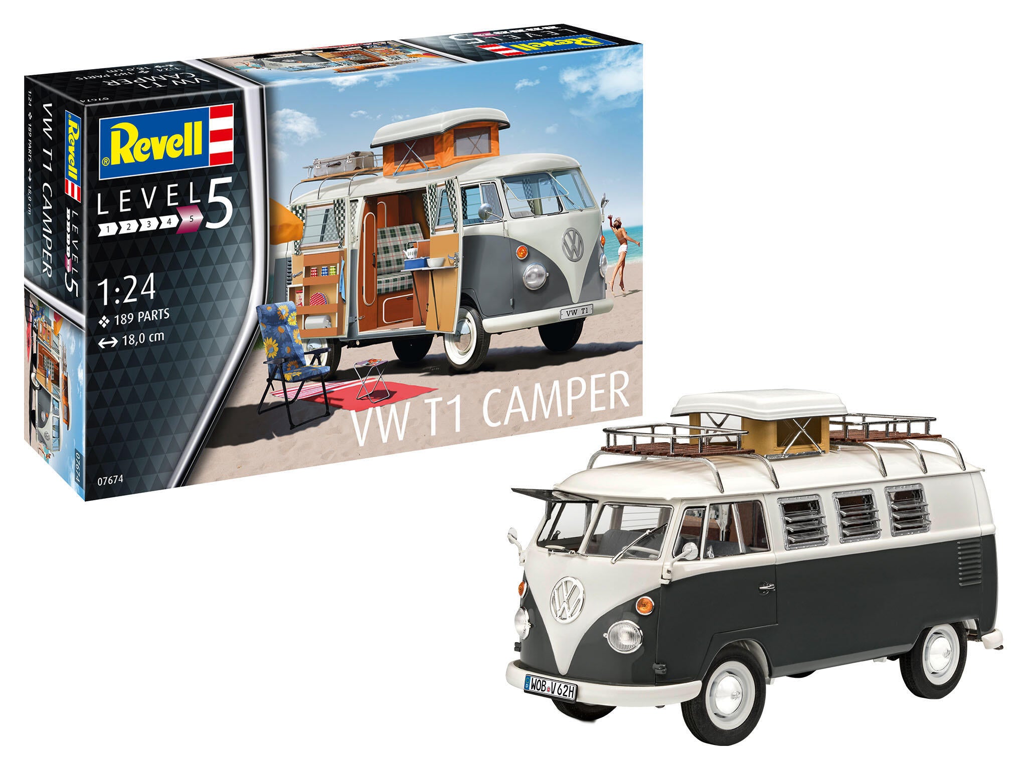 Maquette voiture Revell 07674 VW T1 Camper