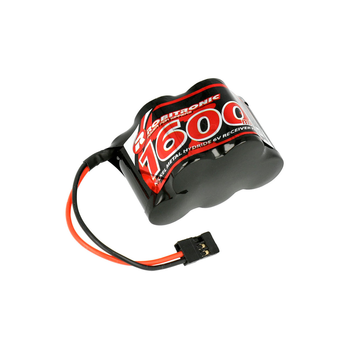 Accu batterie réception 6V 1600mAh Ni-Mh Prise JR - Breizh Modélisme.