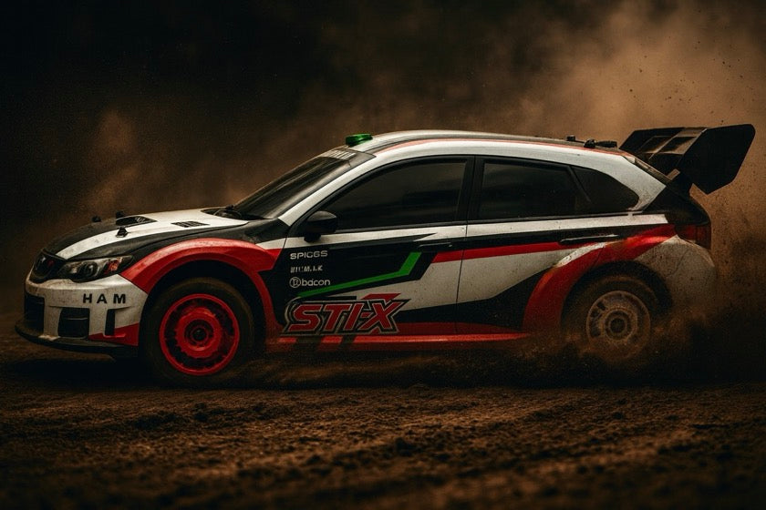 Rallye Absima 1/10 "STi-X" charbon 4WD RTR 12233 version Pack