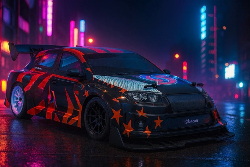 Piste Absima 1/10 "Aero-X" charbon 4WD RTR 12230 version Pack