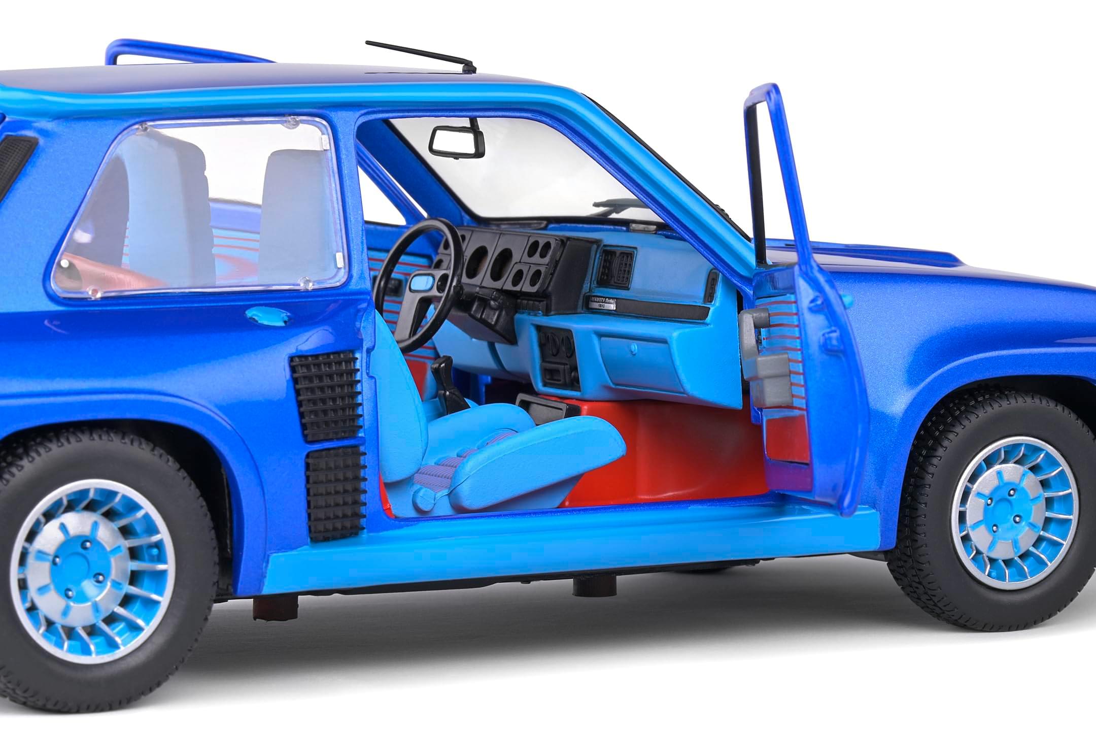 Solido S1801308 Voiture miniature collection 1/18 Renault 5 Turbo – Bleu – 1981