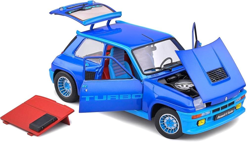 Solido S1801308 Voiture miniature collection 1/18 Renault 5 Turbo – Bleu – 1981
