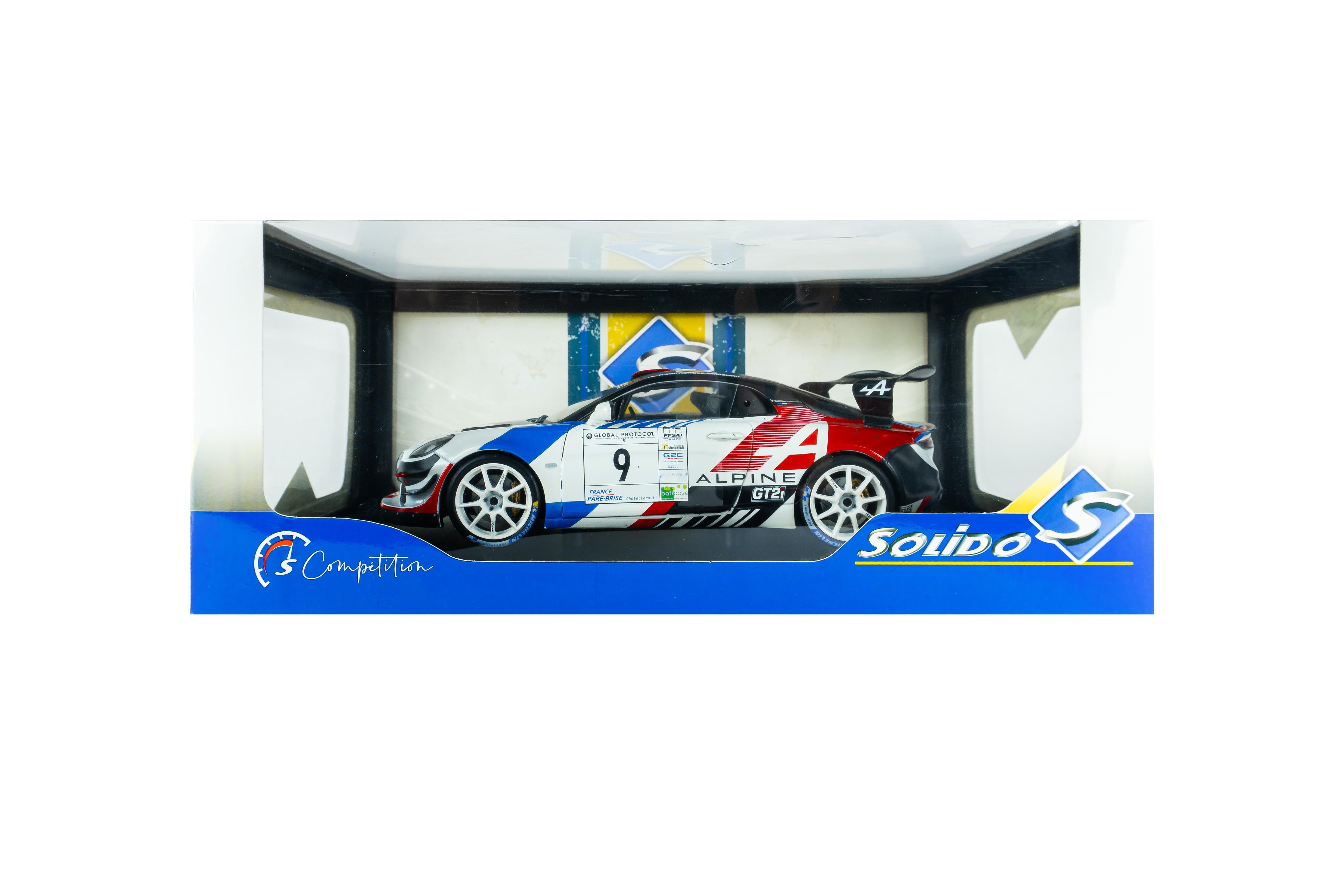 Solido S1801633 miniature collection 1/18 Alpine A110 rgt+ blanc 9 N.Hernandez / M.Maurin Rallye de la Vienne 2025