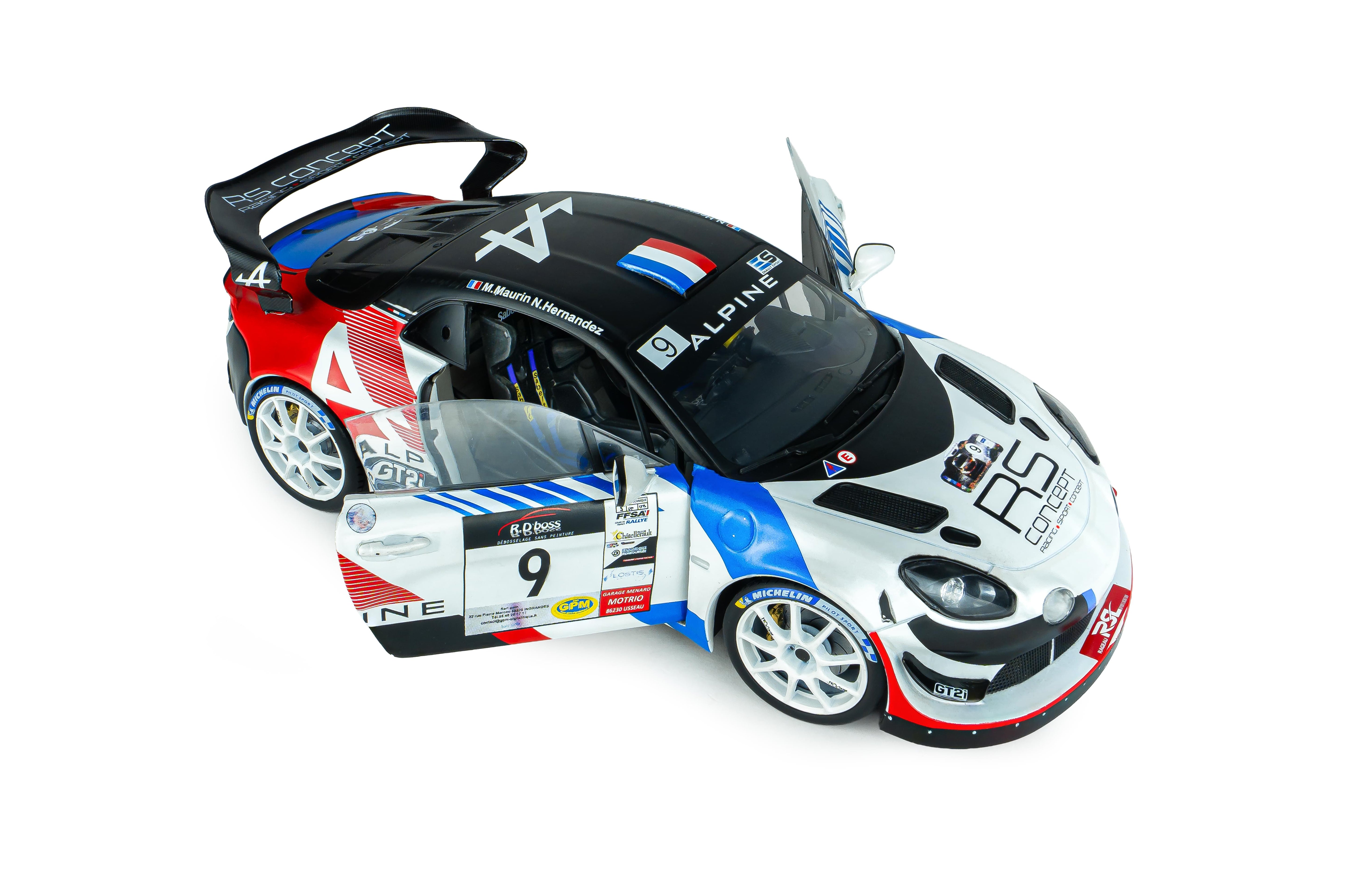 Solido S1801633 miniature collection 1/18 Alpine A110 rgt+ blanc 9 N.Hernandez / M.Maurin Rallye de la Vienne 2025