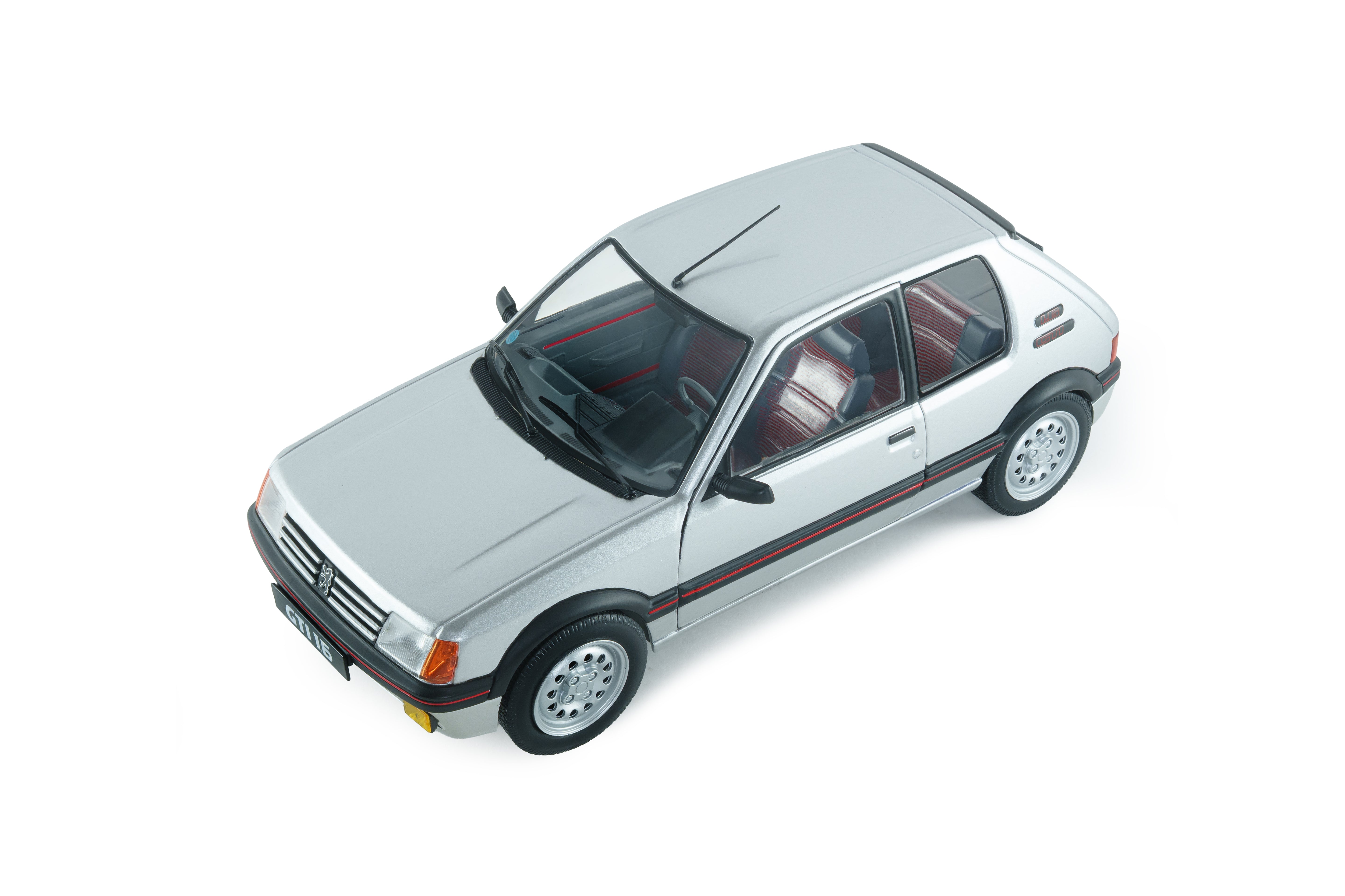 Solido S1801718 miniature collection 1/18 Peugeot 205 GTI 1,6l MK1 gris futura 1989 - Breizh Modélisme.