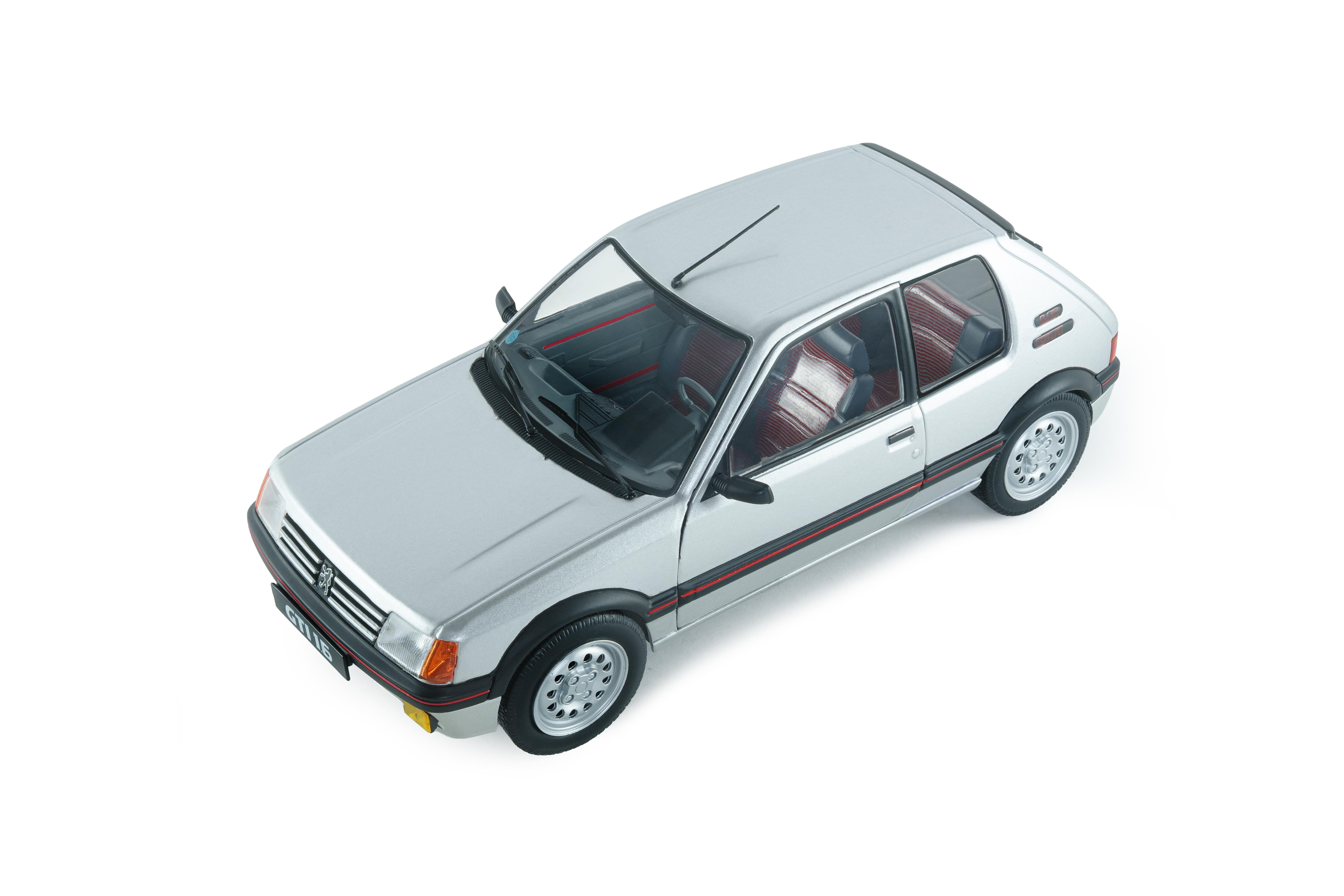 Solido S1801718 miniature collection 1/18 Peugeot 205 GTI 1,6l MK1 gris futura 1989 - Breizh Modélisme.
