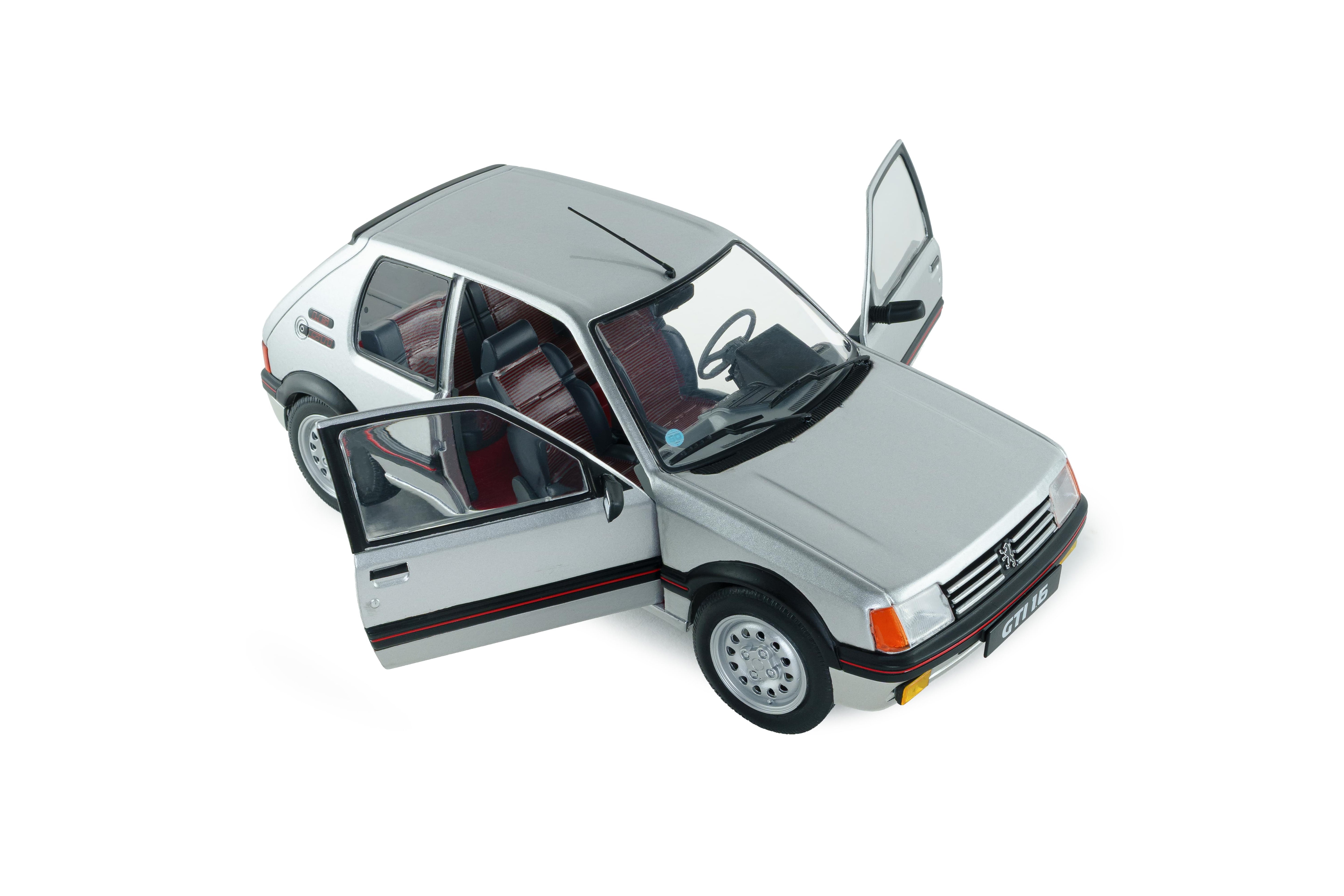 Solido S1801718 miniature collection 1/18 Peugeot 205 GTI 1,6l MK1 gris futura 1989 - Breizh Modélisme.