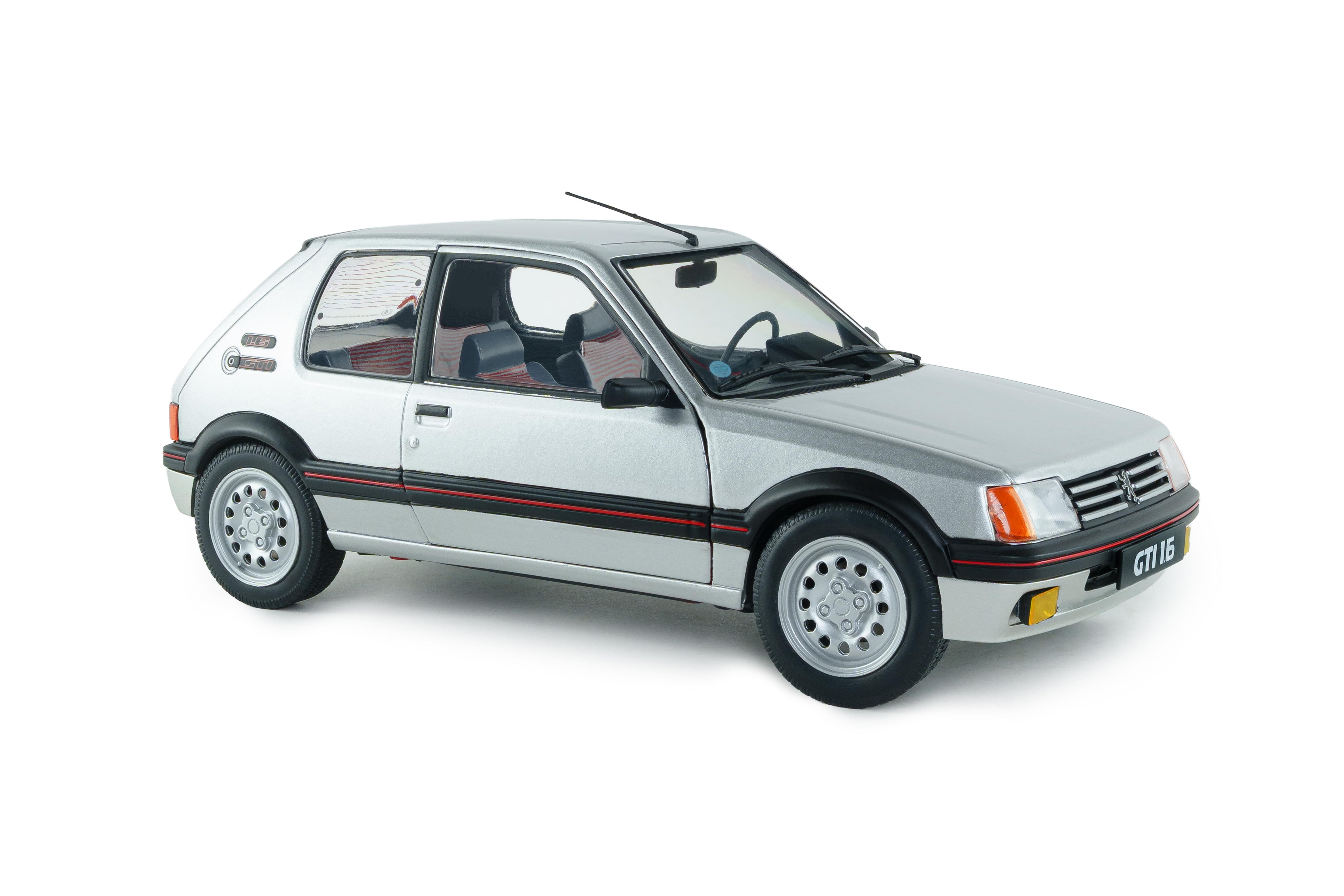 Solido S1801718 miniature collection 1/18 Peugeot 205 GTI 1,6l MK1 gris futura 1989 - Breizh Modélisme.