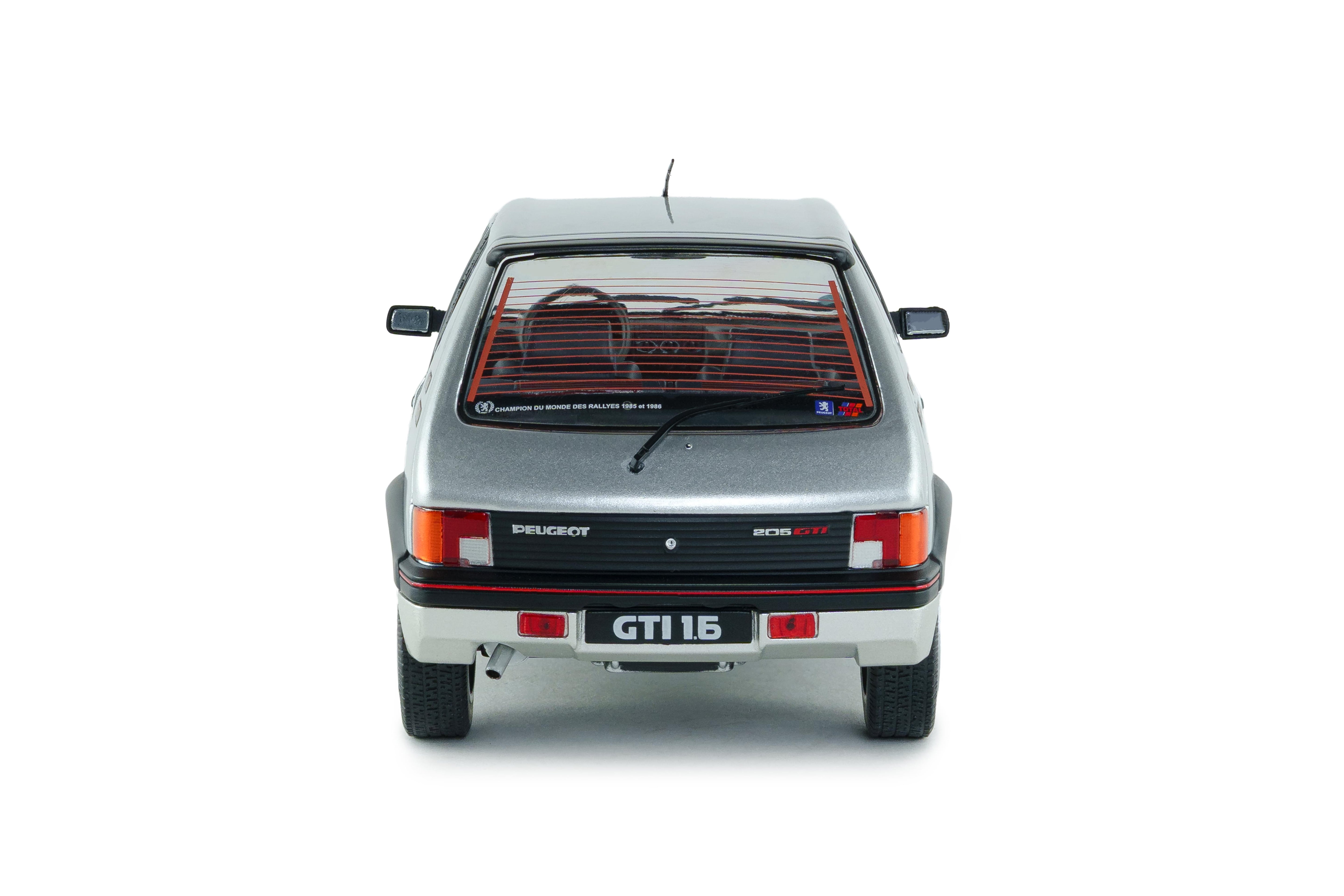 Solido S1801718 miniature collection 1/18 Peugeot 205 GTI 1,6l MK1 gris futura 1989 - Breizh Modélisme.