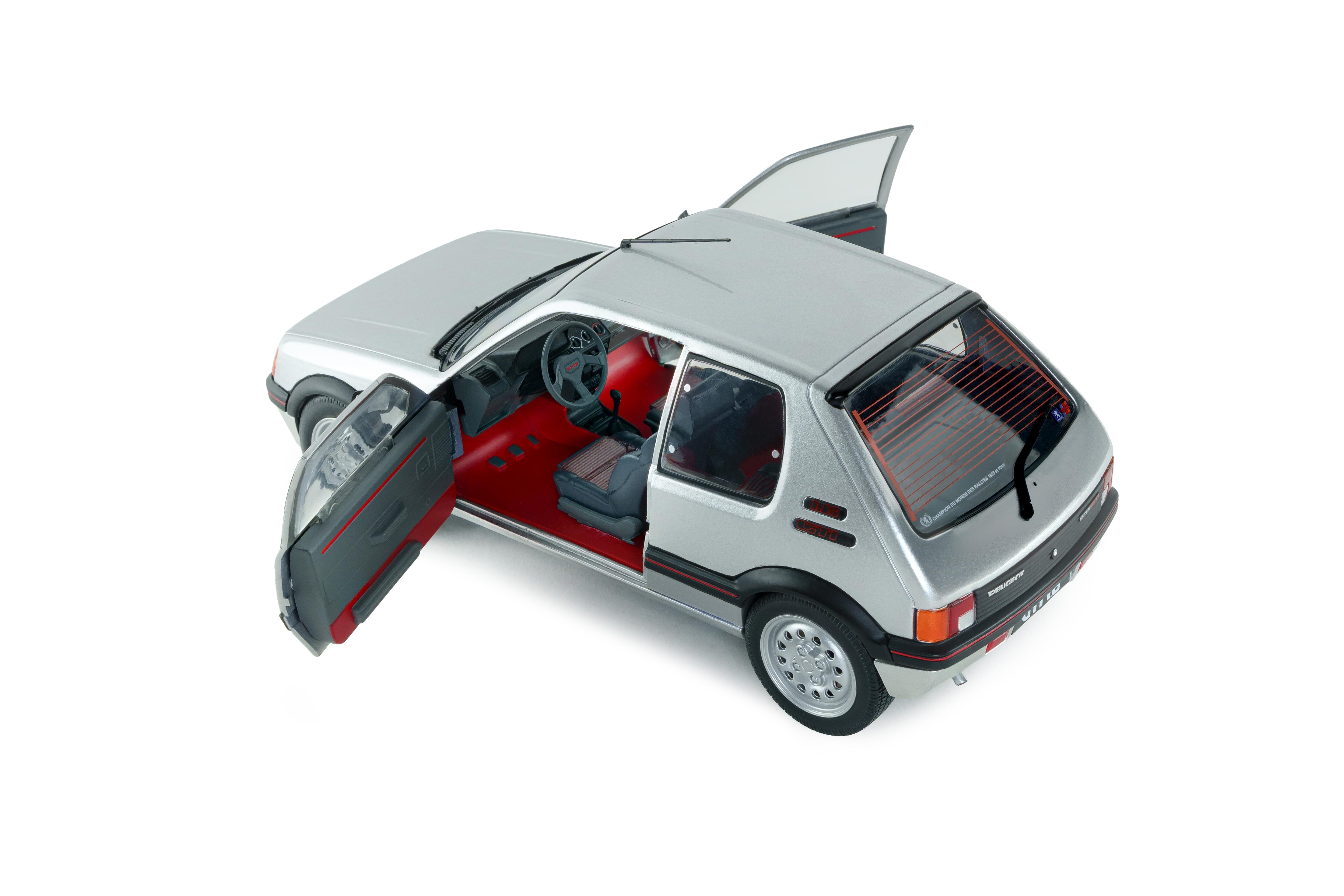 Solido S1801718 miniature collection 1/18 Peugeot 205 GTI 1,6l MK1 gris futura 1989 - Breizh Modélisme.