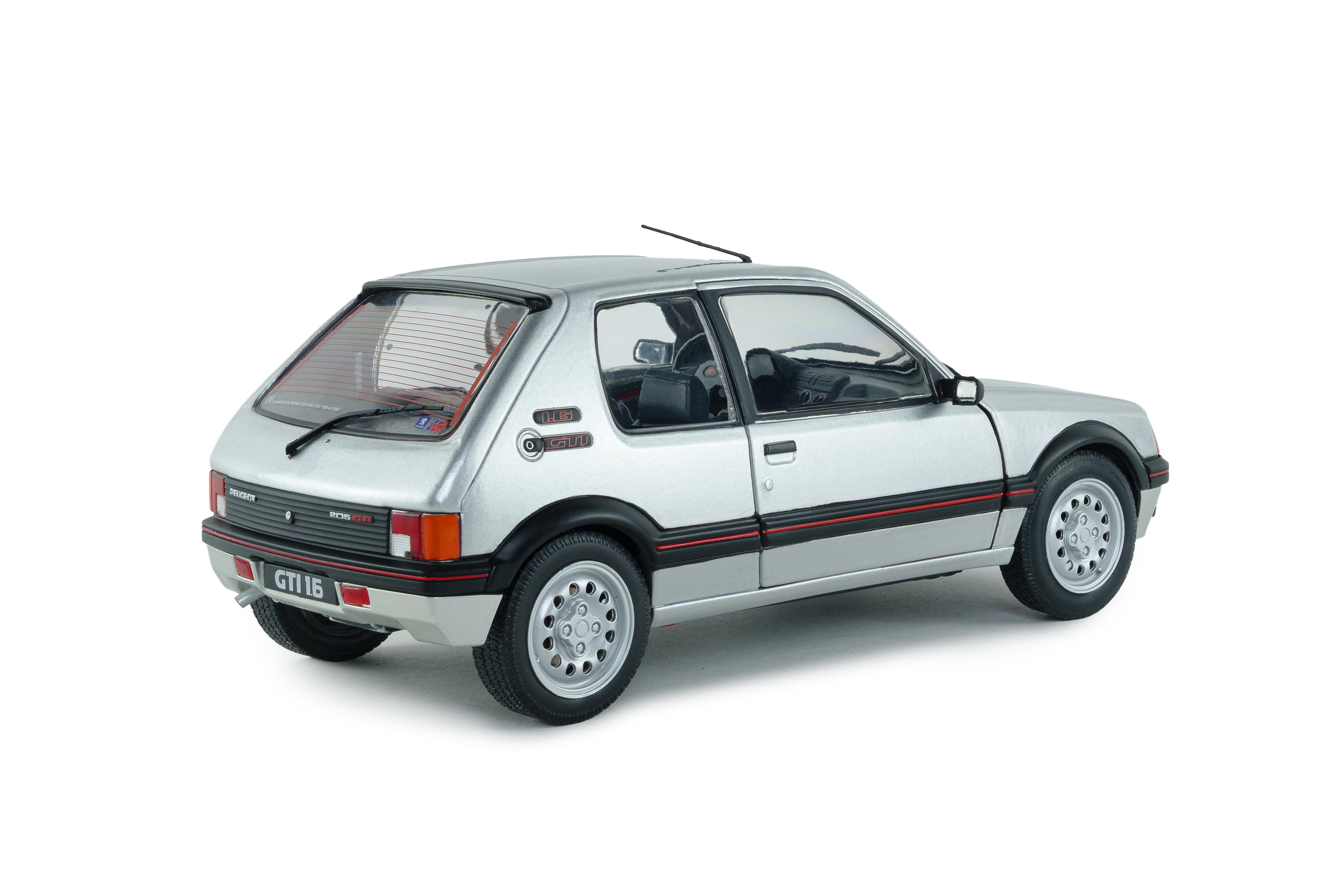 Solido S1801718 miniature collection 1/18 Peugeot 205 GTI 1,6l MK1 gris futura 1989 - Breizh Modélisme.