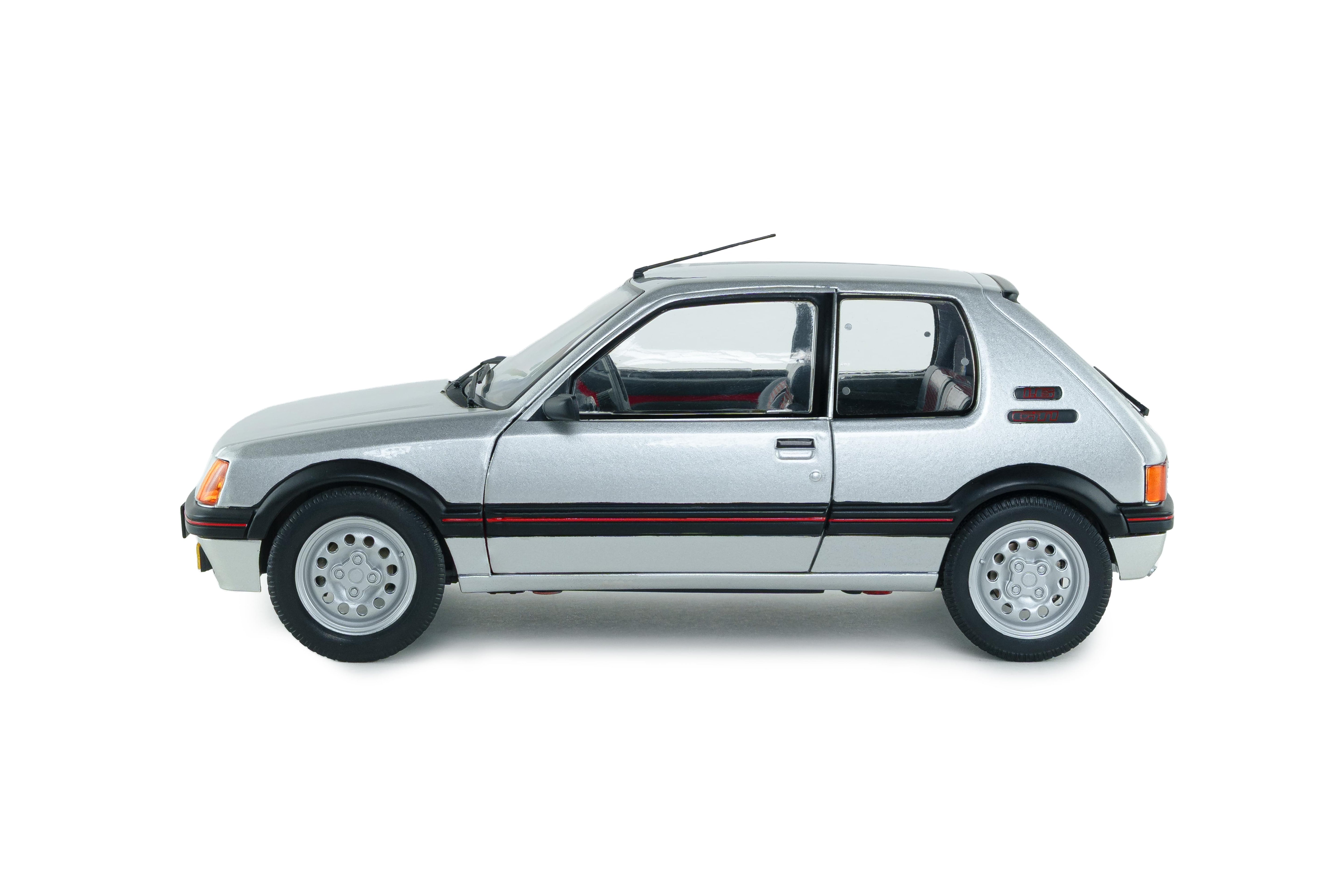 Solido S1801718 miniature collection 1/18 Peugeot 205 GTI 1,6l MK1 gris futura 1989 - Breizh Modélisme.