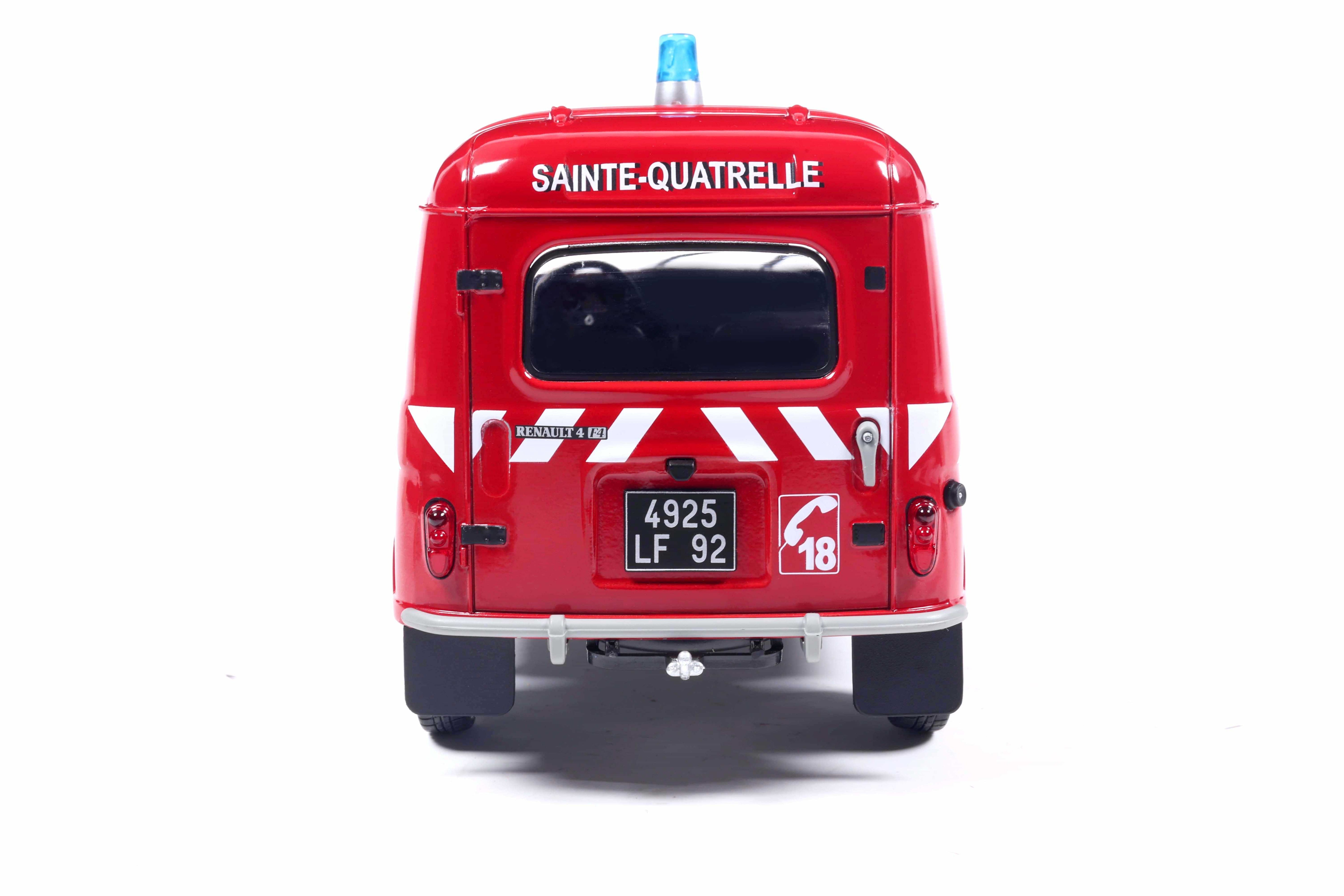 Solido S1802210 miniature collection 1/18 Renault 4LF4 Pompier rouge 1976